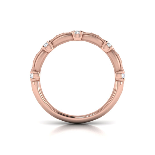 Double Cascade Ring with Satin Finish