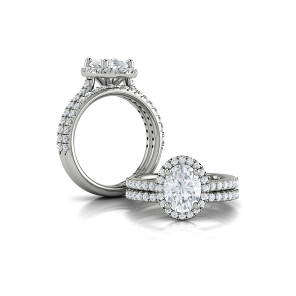 Timeless Oval Halo Engagement Ring