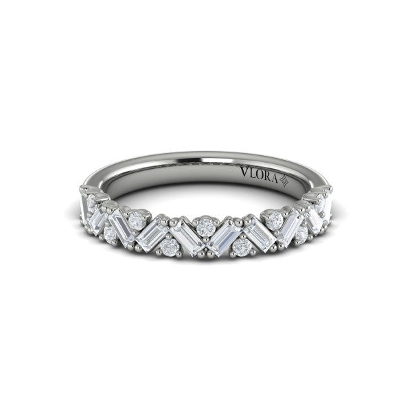 Stackable Bands Wedding Band in Platinum by Vlora Bridal