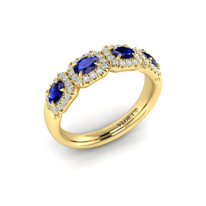 Diamond and Sapphire Statement Ring