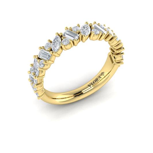 Marquise and Baguette Diamond Band
