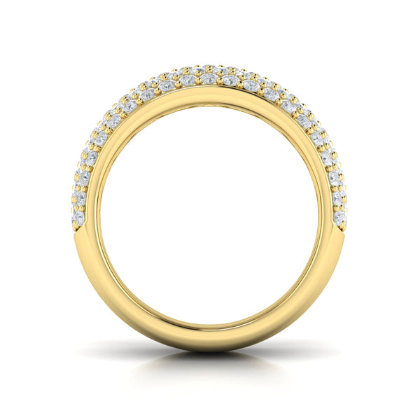 Diamond Multi-Row Statement Ring