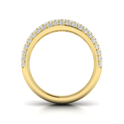 Diamond Multi-Row Statement Ring