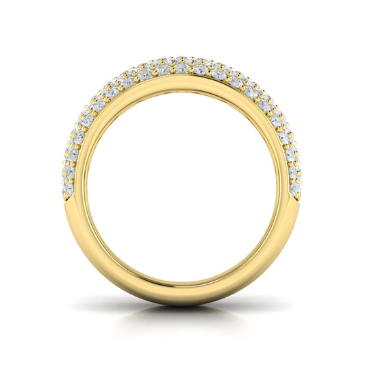 Diamond Multi-Row Statement Ring