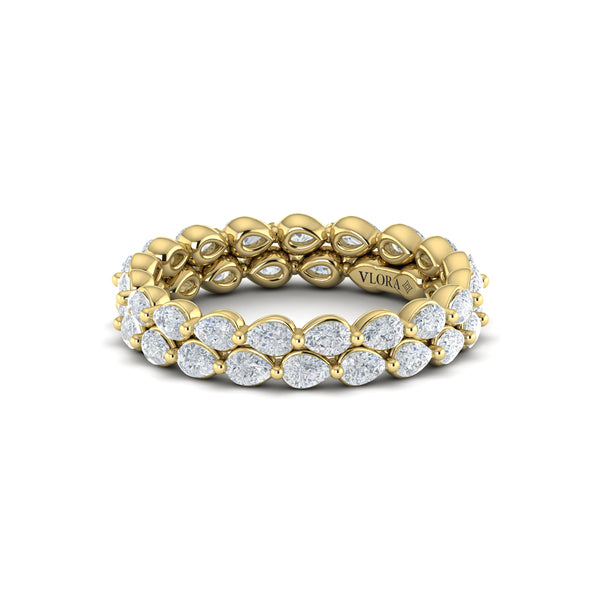 Double Pear Shape Eternity Ring