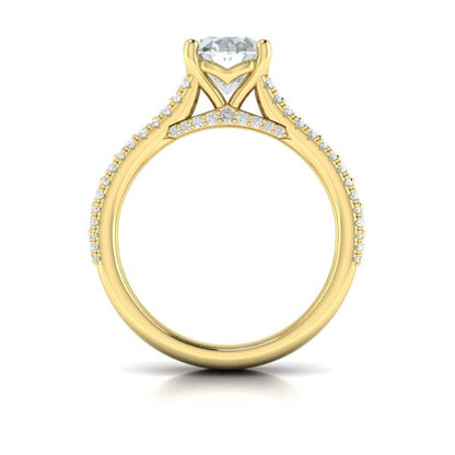 Opulence Oval Engagement Ring