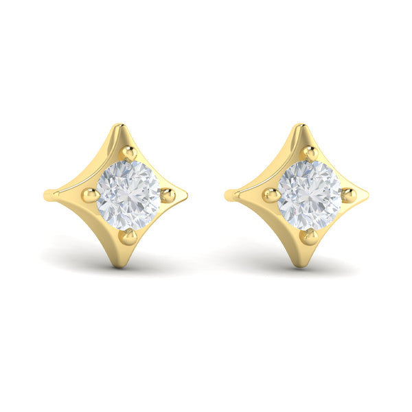 Diamond Vlora Star Stud Earrings