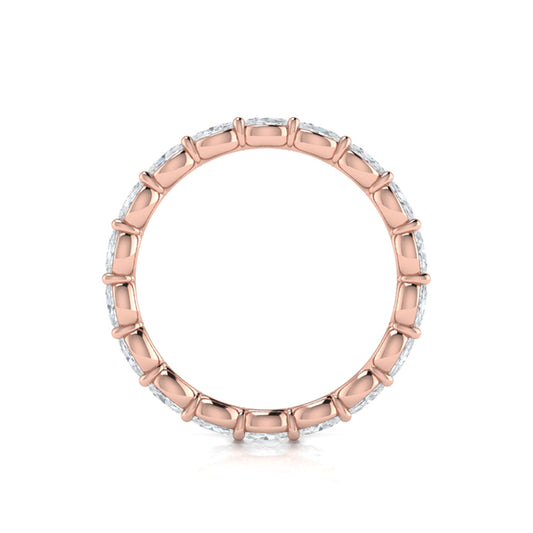 Graceful Oval Eternity Band