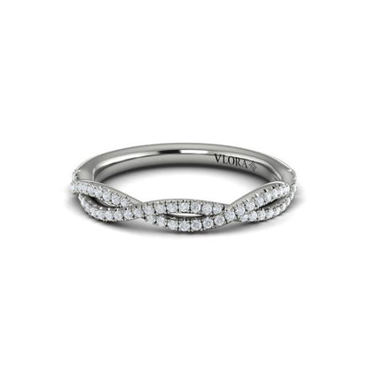 Matching Band for Entwined Pear Halo Engagement Ring