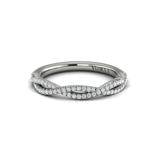 Matching Band for Entwined Pear Halo Engagement Ring