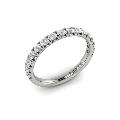 Matching Band for French Cathedral Round Diamond Engagement Ring