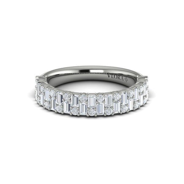 Multi Baguette and Round Diamond Ring