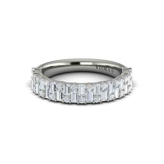 Multi Baguette and Round Diamond Ring