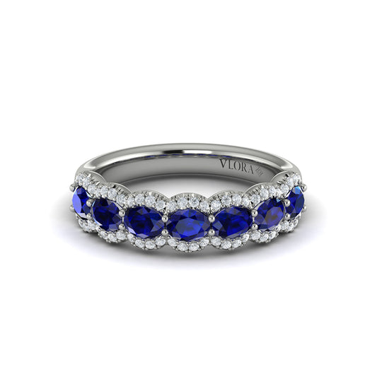 Diamond and Sapphire Statement Ring