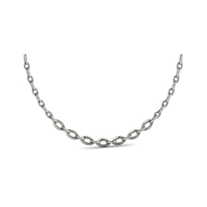 Open Navette Silhouette wtih Diamonds Necklace