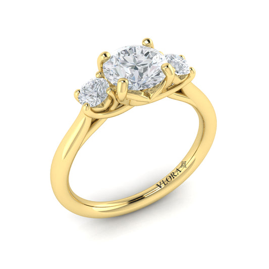 Timeless Trio Three Stone Engagement Ring