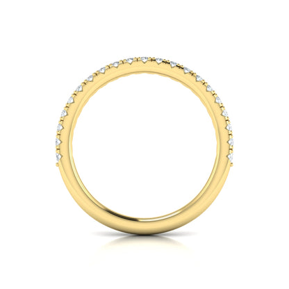 Matching Band for Contoured Bezel Diamond Engagement Ring