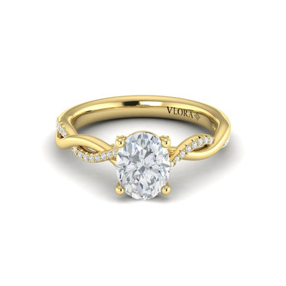 Harmony Oval Diamond Engagement Ring