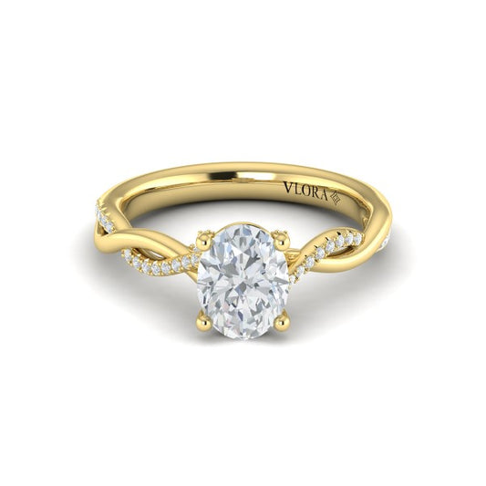 Harmony Oval Diamond Engagement Ring