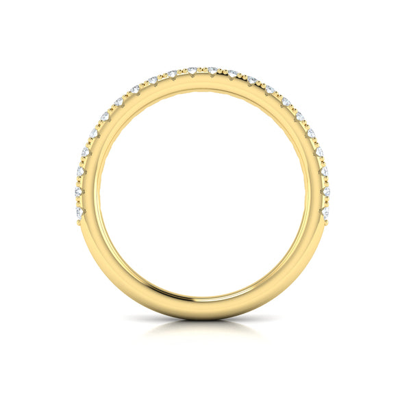 Matching Bands Wedding Band in 14K Yellow Gold by Vlora Bridal