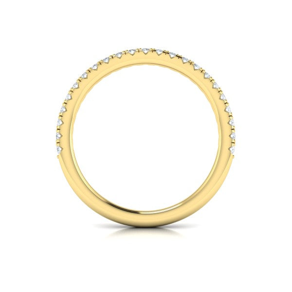 Matching Bands Wedding Band in 14K Yellow Gold by Vlora Bridal