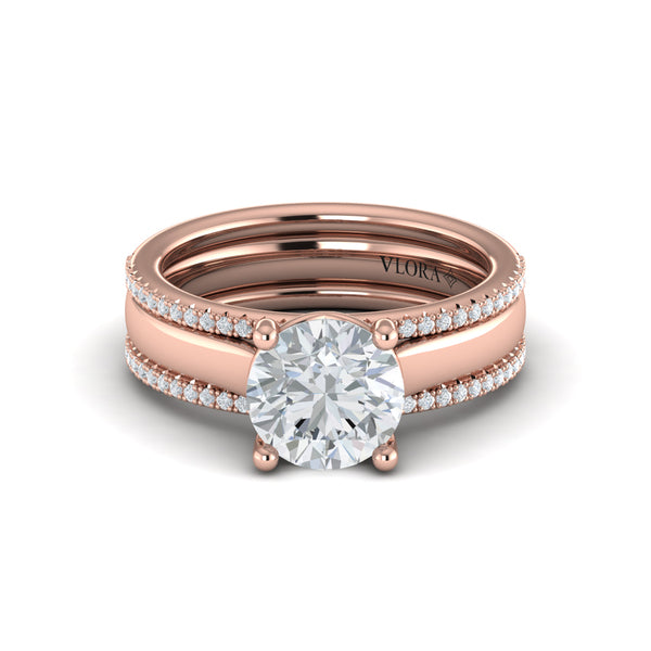 Triple Band Engagement Ring