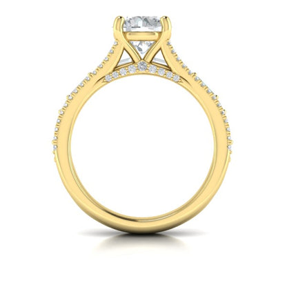 Crowned Engagement Ring