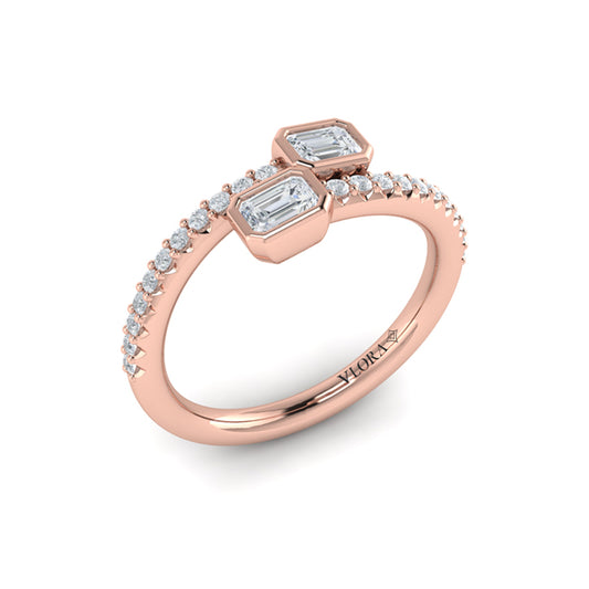Diamond Baguette Wrap Ring