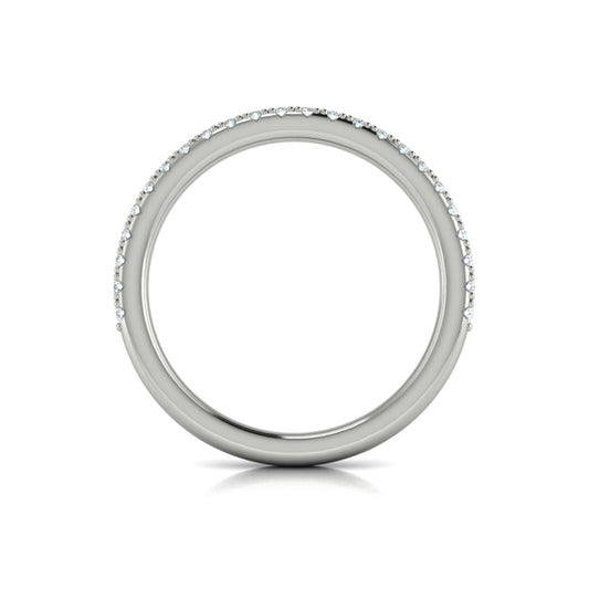 Matching Band for Triple Band Pave Oval Engagement Ring