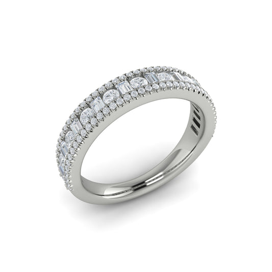 Stackable Bands Wedding Band in Platinum by Vlora Bridal