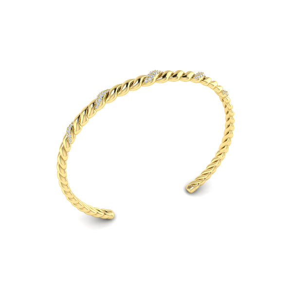 Slim Twist Cuff Bracelet