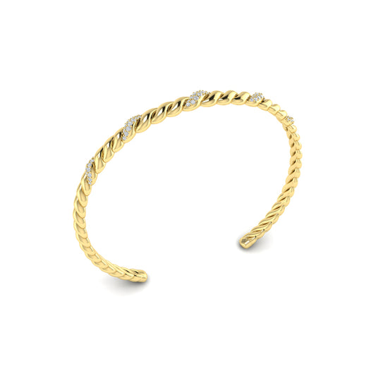 Slim Twist Cuff Bracelet