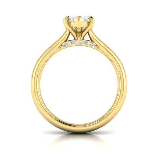Marquise Solitaire Engagement Ring