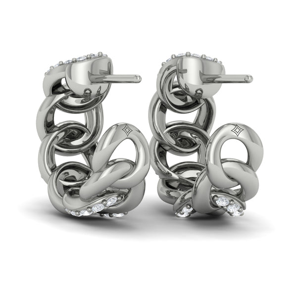 Diamond Earrings from REINA Collection in Platinum