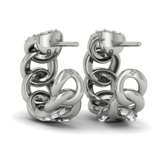 Diamond Earrings from REINA Collection in Platinum