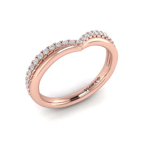 Double Chevron Contoured Band