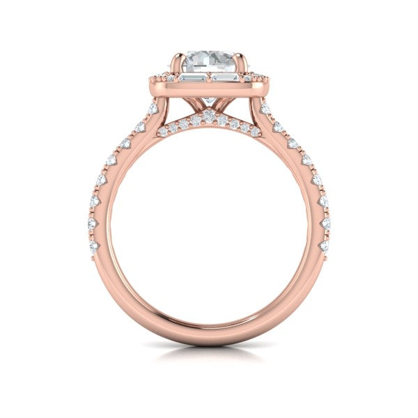 Intricate Halo Engagement Ring