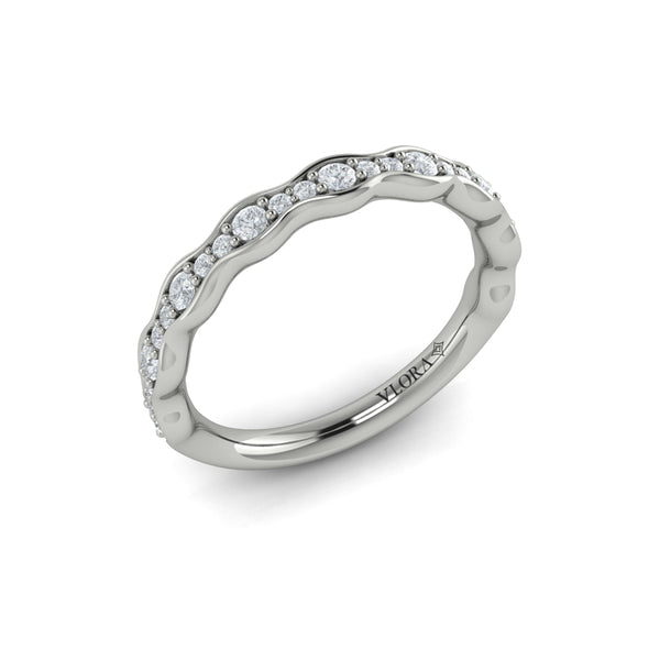 Stackables Wedding Band in Platinum by Vlora Bridal