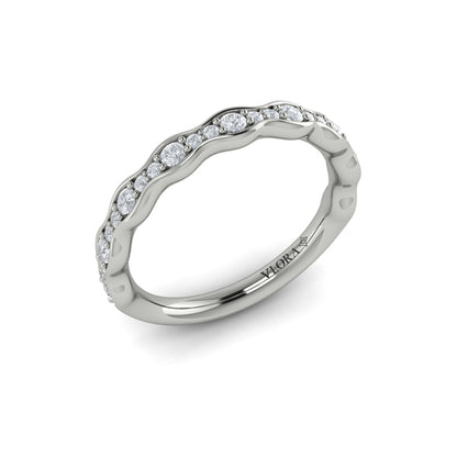 Stackables Wedding Band in Platinum by Vlora Bridal
