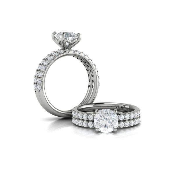 Matching Bands Wedding Band in Platinum by Vlora Bridal