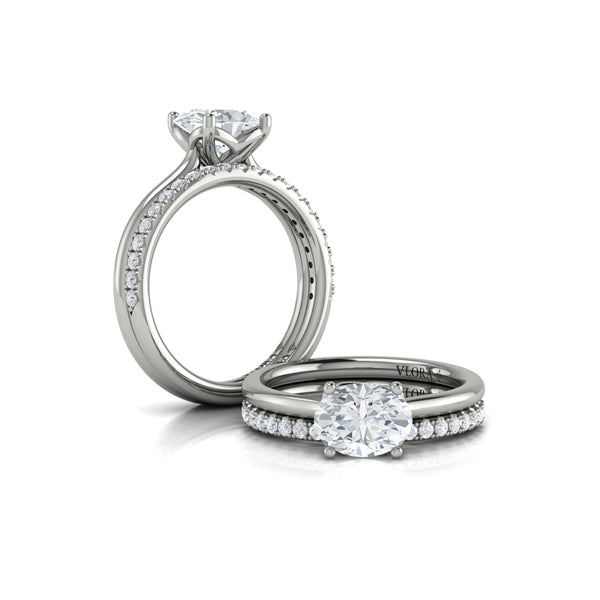 Horizon Oval Solitaire Engagement Ring