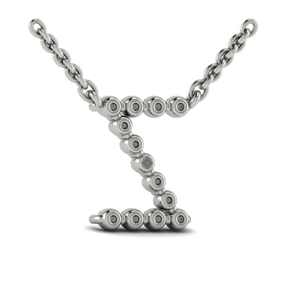 Diamond Alphabet Pendant Necklace, Z