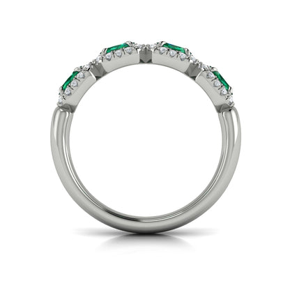 Diamond and Emerald Statement Ring