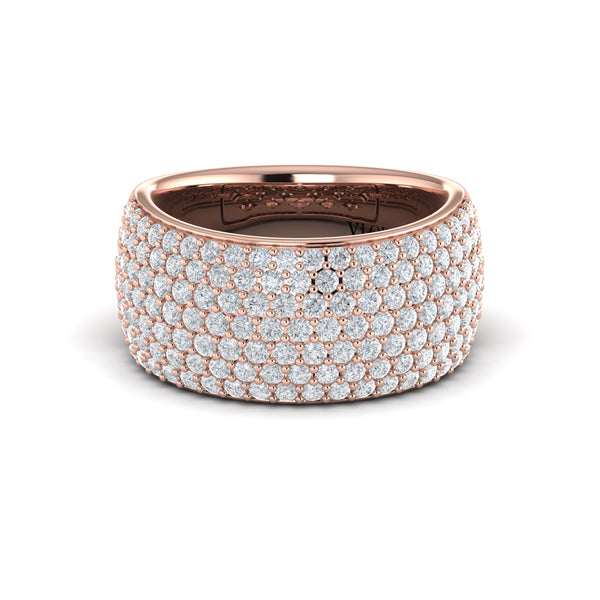 Diamond Multi-Row Statement Ring