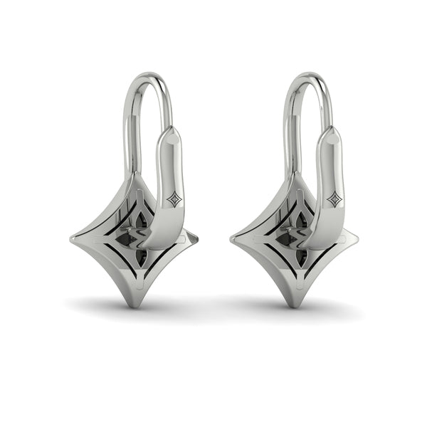 Diamond Vlora Star Channel Set Huggie Earrings