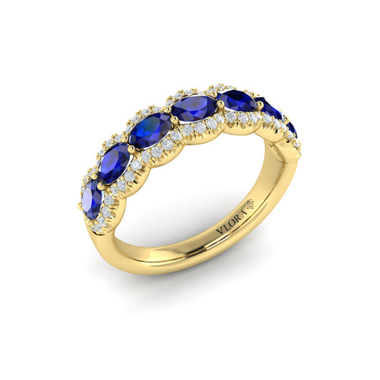 Diamond and Sapphire Statement Ring