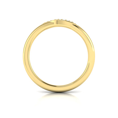 Double Oval Pavé Diamond Ring