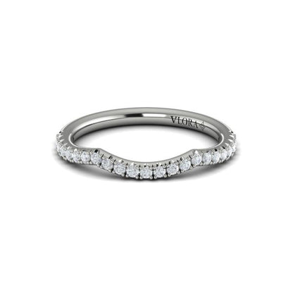 Matching Bands Wedding Band in Platinum by Vlora Bridal