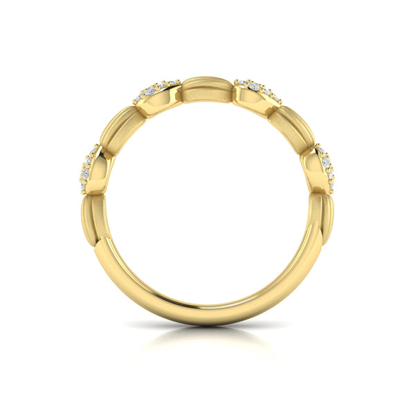 Cascade Ring with Satin Finish