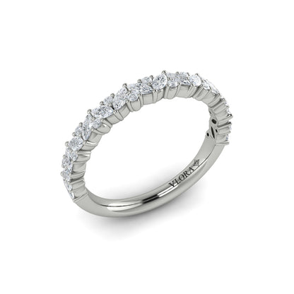 Stackable Bands Wedding Band in Platinum by Vlora Bridal